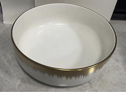Gold Big Ceramic Bowl